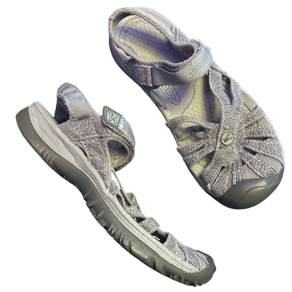 KEEN Women's Gray Whisper Closed Toe Sport Water Sandals Size 6